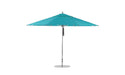 Ledge Lounger Premier Umbrella-13' Oct-Pulley — Silver Pole-Classic Ball Finial-Single Vent-STK-R171-Turquoise