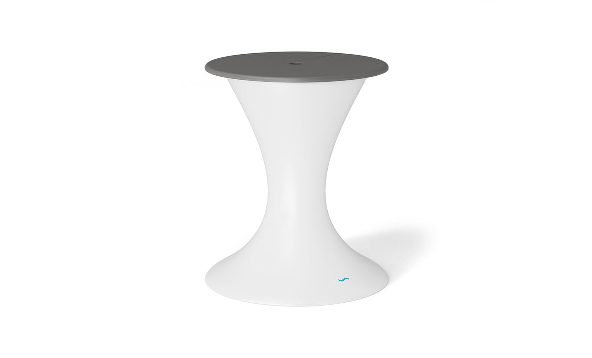 Ledge Lounger Autograph Umbrella Stand Ice Bin — White-Grey