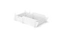 Ledge Lounger Lowback Chair Riser-12"-15" — White