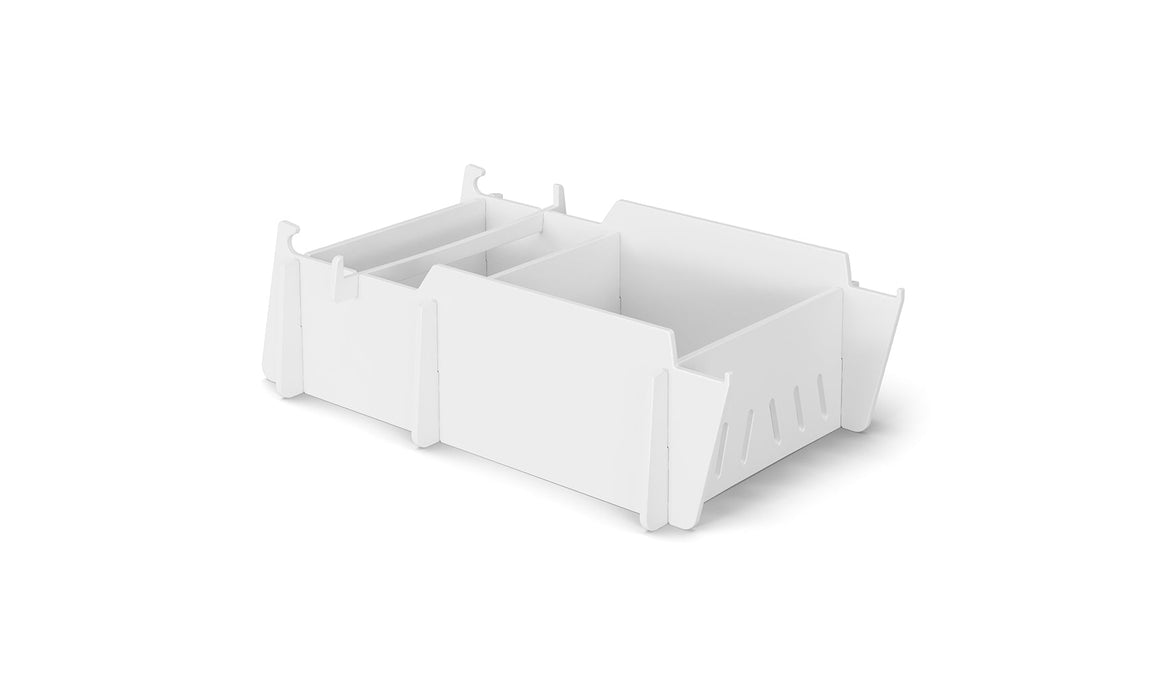 Ledge Lounger Lowback Chair Riser-15"-18" — White