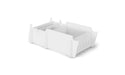 Ledge Lounger Lowback Chair Riser-15"-18" — White