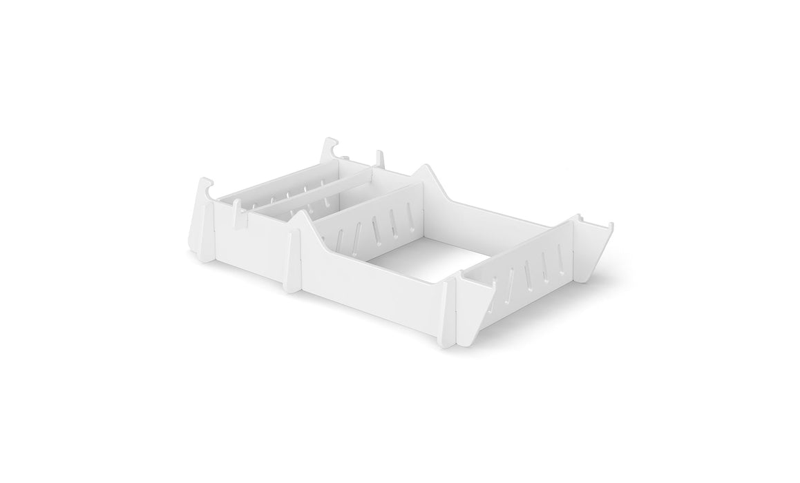 Ledge Lounger Signature Chair Riser — >12"-15" - White