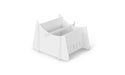 Ledge Lounger Signature Chaise Riser — >14"-15.5" - White