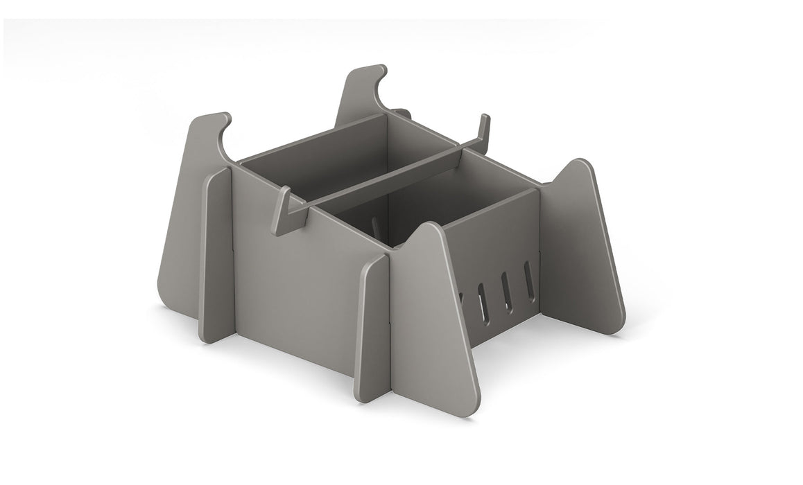 Ledge Lounger Signature Chaise Deep Riser — >18.5"-20" - Grey