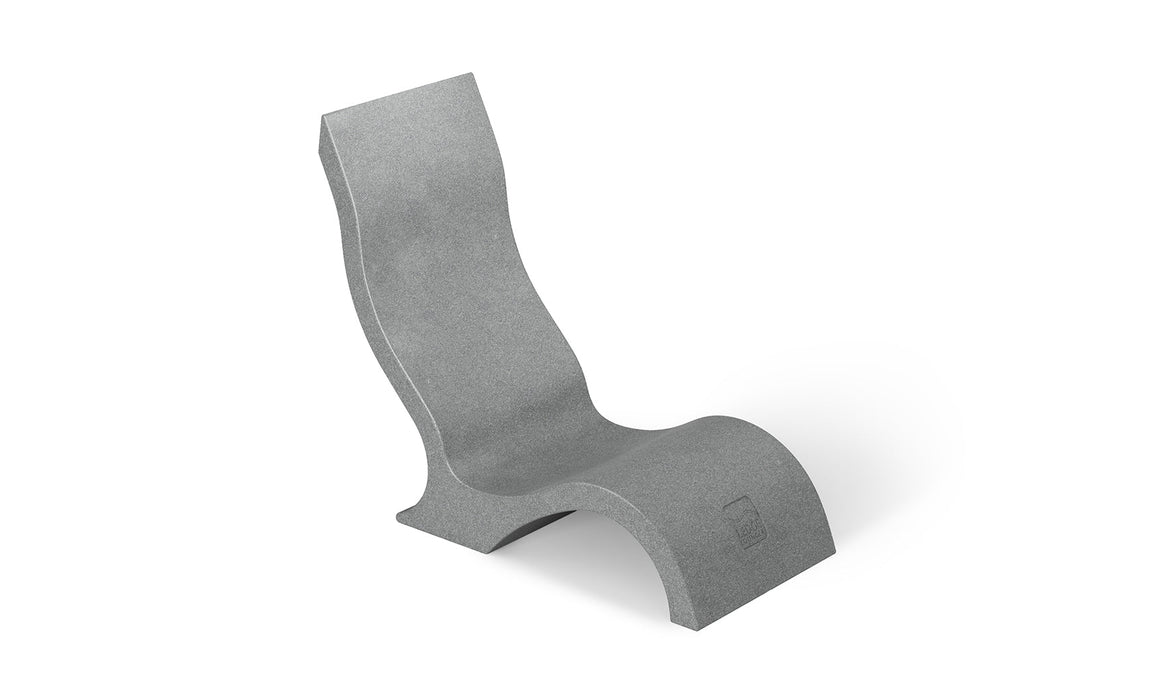 Ledge Lounger Signature Chair — Granite Gray