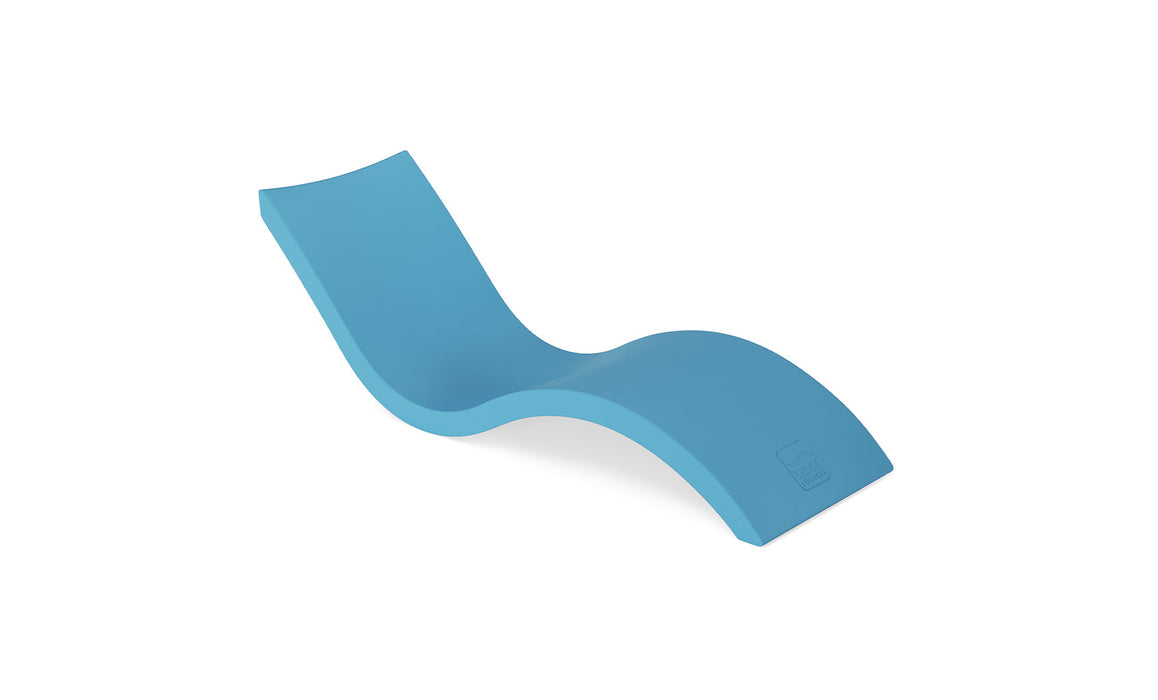 Ledge Lounger Signature Chaise — 0-9" Water Depth-Light Blue