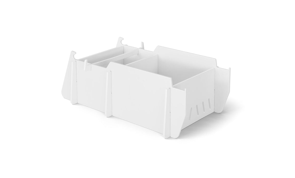 Ledge Lounger Lowback Chair Riser-18"-20" — White