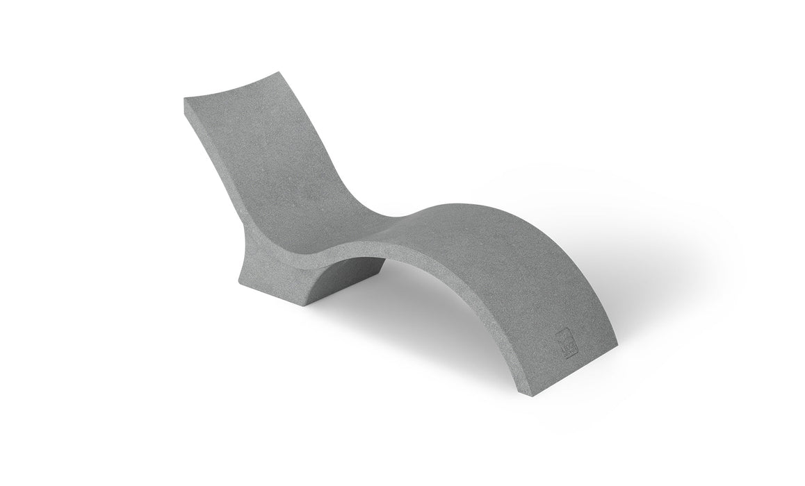 Ledge Lounger Signature Chaise Deep — 10-15" Water Depth-Granite Gray