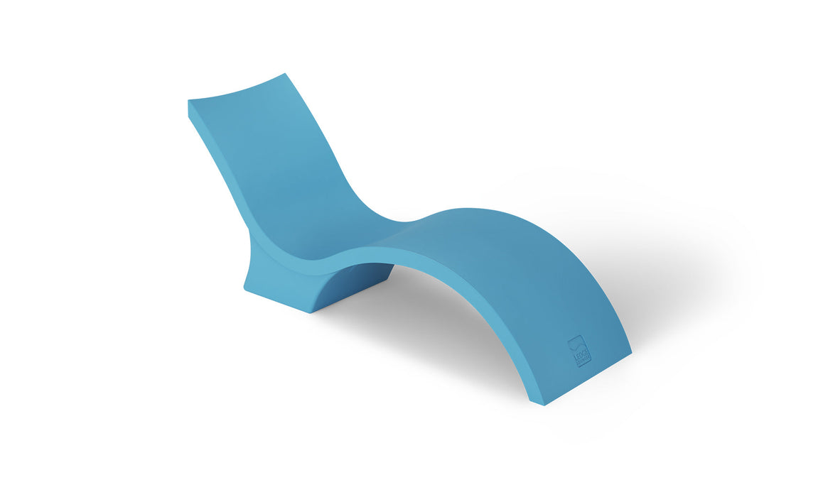 Ledge Lounger Signature Chaise Deep — 10-15" Water Depth-Light Blue