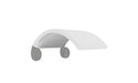 Ledge Lounger Signature Chair Shade — Gray Frame-4634 White Fabric