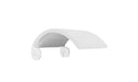 Ledge Lounger Signature Chair Shade — White Frame-4634 White Fabric