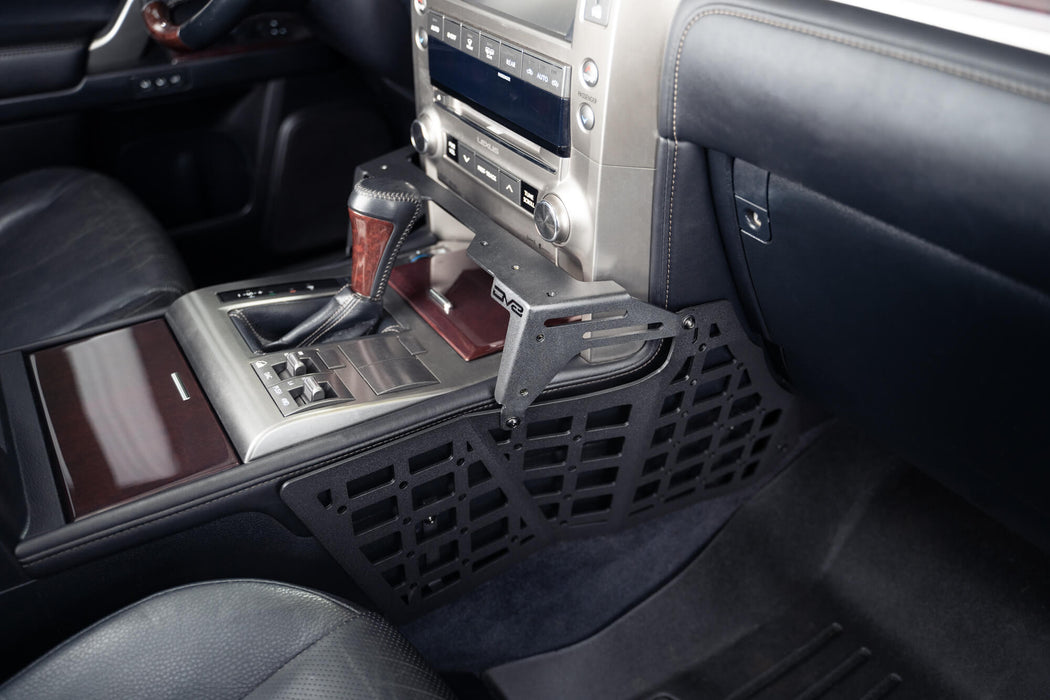 DV8 Offroad 2010-2023 Lexus GX 460 Center Console Molle Panels & Digital Device Bridge – installed on vehicle, image 2 of 15
