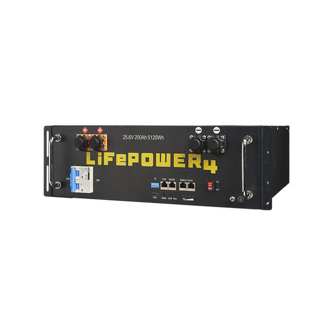 Green Vista Living EG4 LifePower4 24V 200AH Server Rack Battery | 10 Year Warranty Power Station - Close-Up