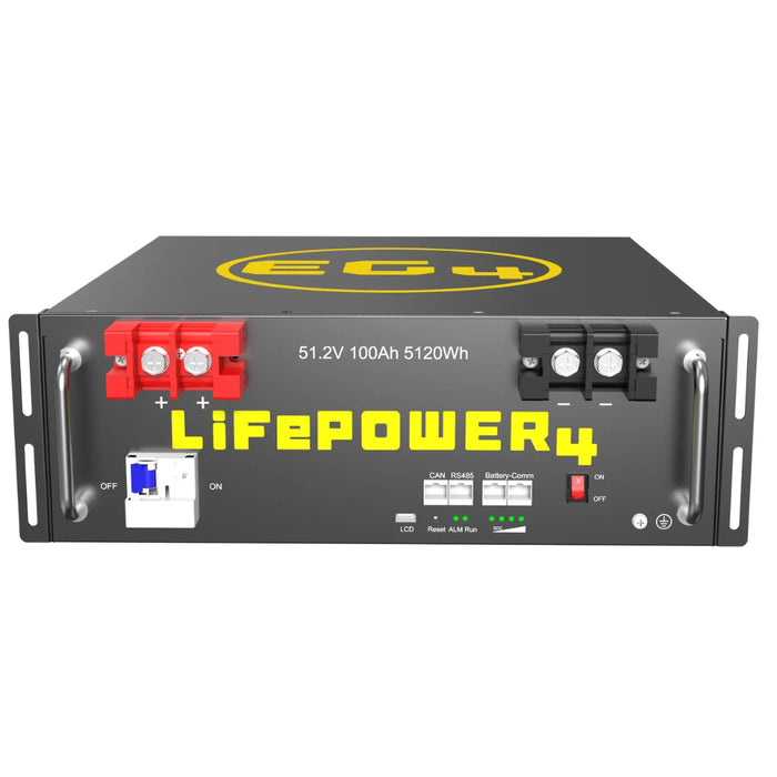 EG4 LifePower4 V2 Lithium Battery | 48V 100AH | Server Rack Battery