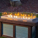 The Outdoor Greatroom Linear Folding Wind Guard Fire Pit - Detail View