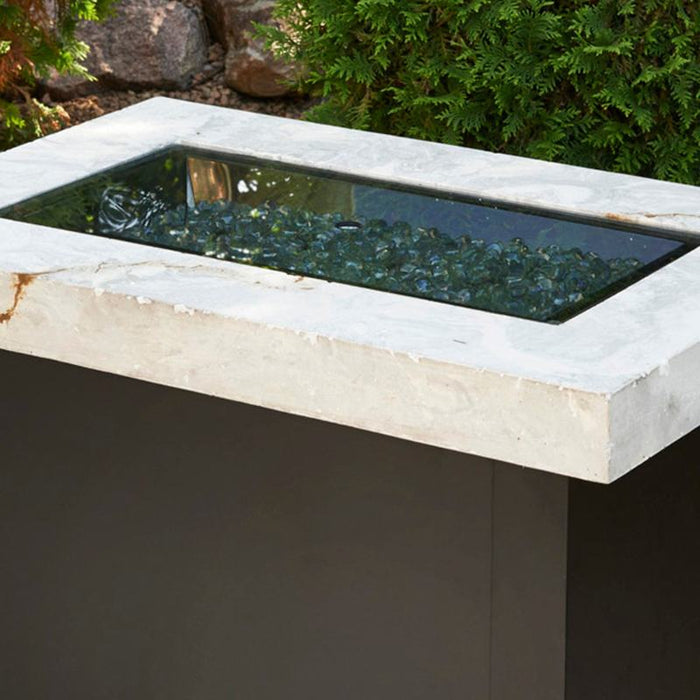 The Outdoor Greatroom Linear Glass Burner Cover Fire Pit - Detail View