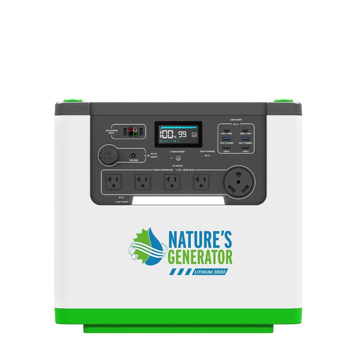 Nature's Generator Lithium 3600 Solar and Wind Generator
