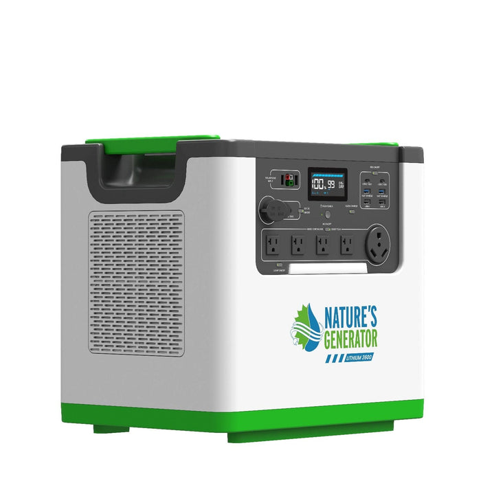 Nature's Generator Lithium 3600 Solar Generator and Transfer Switch