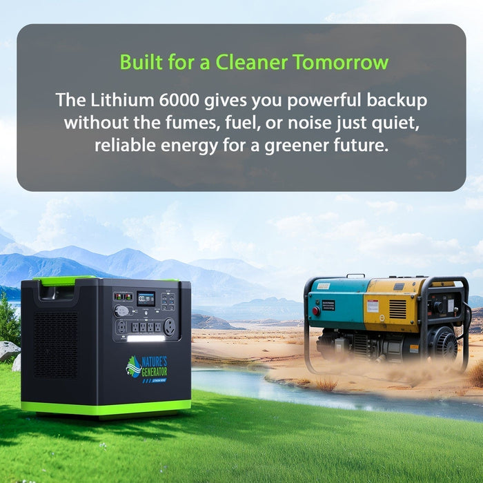 Nature's Generator Lithium 6000 and Transfer Switch - View 19