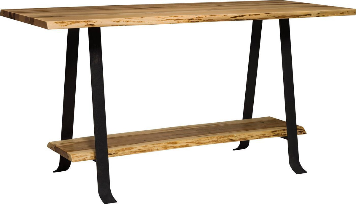 Bar Table with Straight Edge - Steel Alpha Base — Urban Supply Incorporated