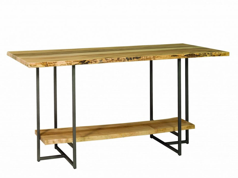 Live Edge Bar Table - Steel T Base