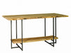 Barkman Furniture Straight Edge Bar Table - Steel T Base Living Room Furniture