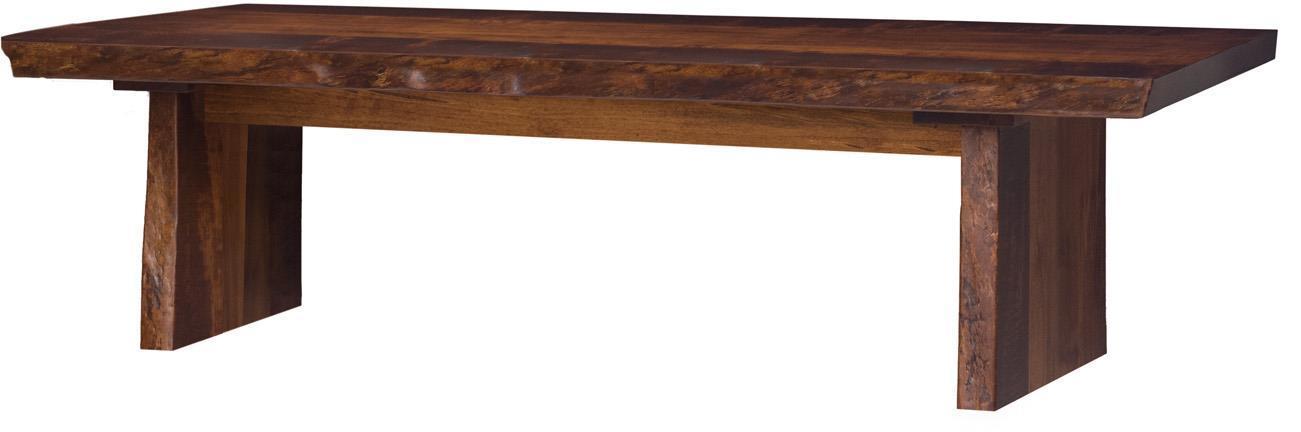 Live Edge Bench - Panel Base