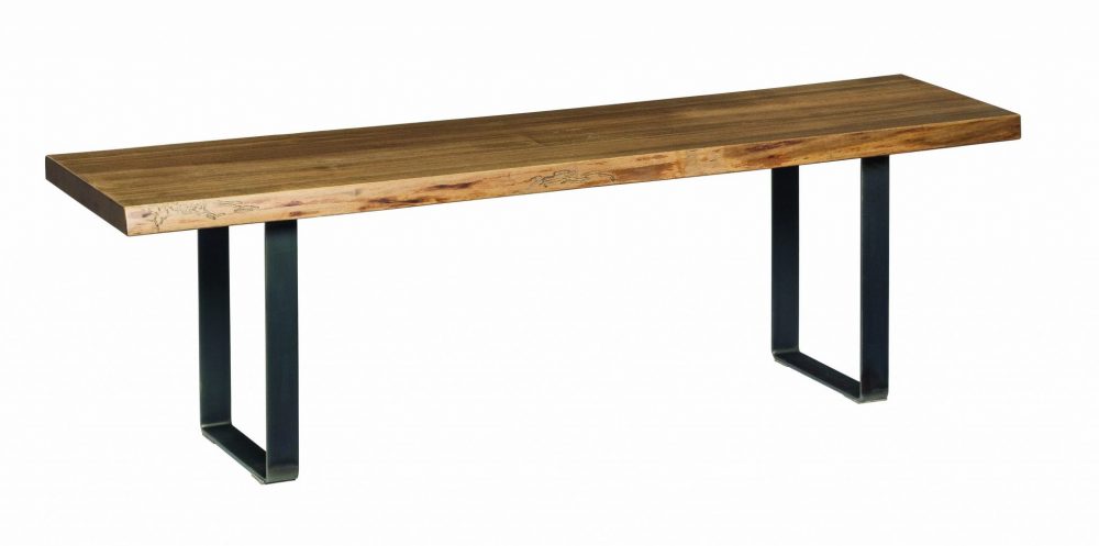 Quick Ship - 14 x 84 Live Edge Bench Seat Top - Wormy Maple