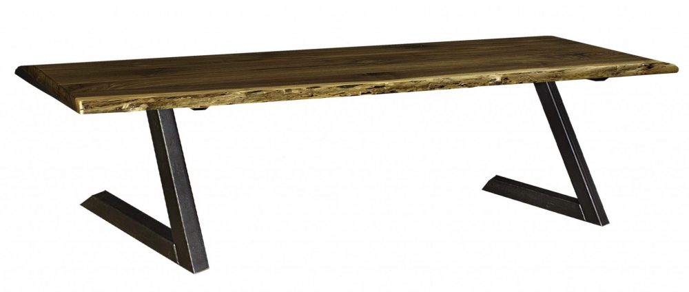 Live Edge Bench - Steel Z Base