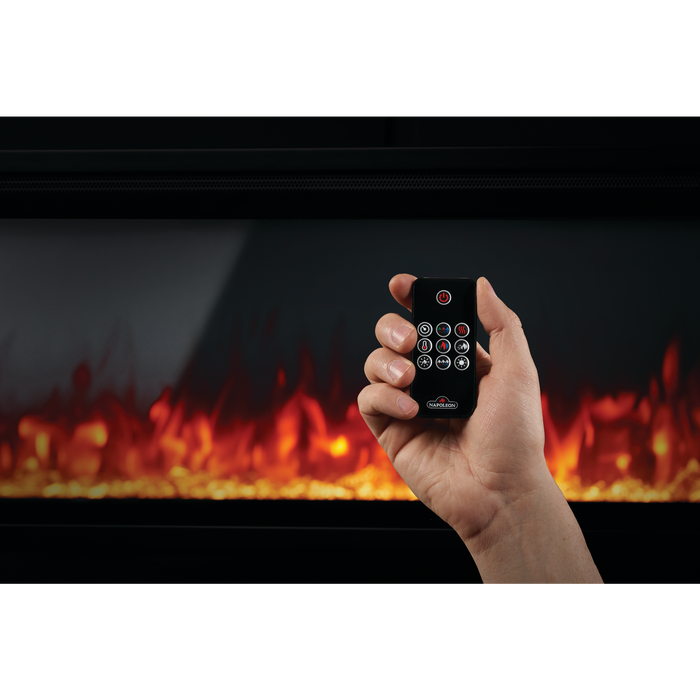 Napoleon Entice 72" Linear Wall Mount Electric Fireplace - NEFL72CFH-1 - Installation View