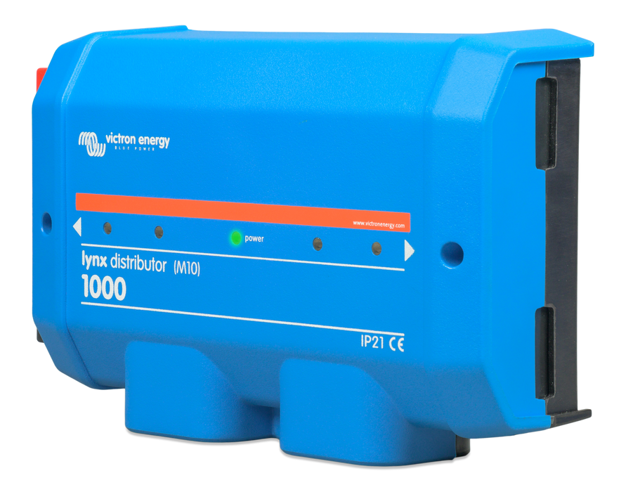 Victron Lynx Distributor M10 DC busbar fuse distribution - angle view