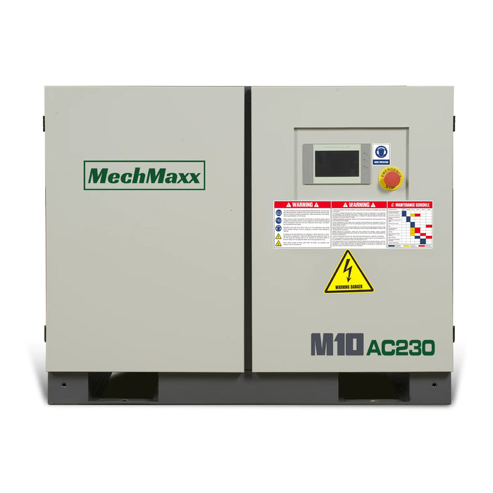 10HP Rotary Screw Air Compressor - 32 CFM,  116 PSI,  230V 3-Phase | Industrial-Grade