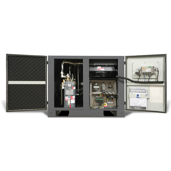 10HP Rotary Screw Air Compressor - 32 CFM,  116 PSI,  460V 3-Phase — detail view