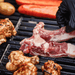 Monument Grills Mesa 220 | Black Foldable Propane Gas Grill 2 Burner Grill - Close-Up