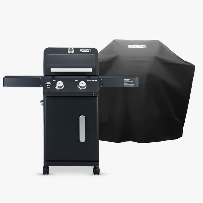Monument Grills Mesa 220 | Black Foldable Propane Gas Grill 2 Burner Grill - View 13