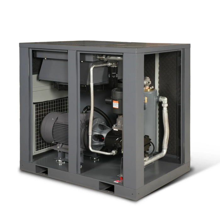 50HP Rotary Screw Air Compressor - 220 CFM,  116 PSI,  460V 3-Phase | Industrial-Grade