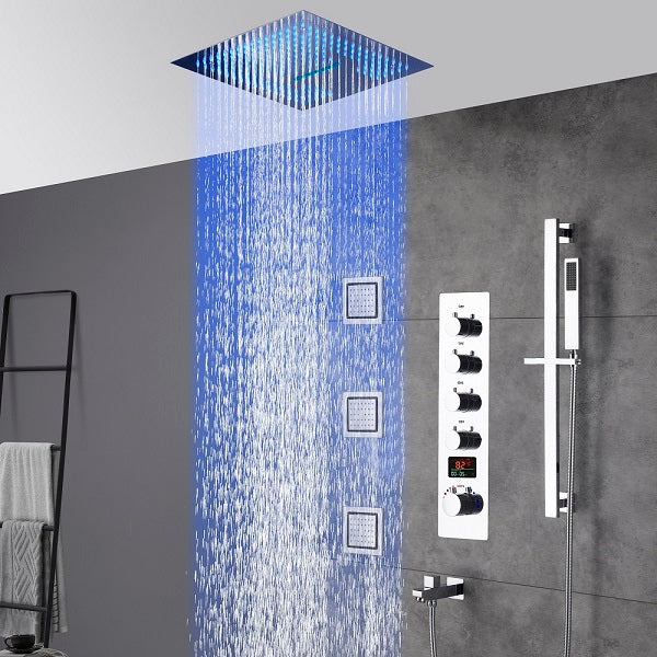 Cascada Showers 16" LED Luxurious Cascada Amalfi Shower System - Alternate View
