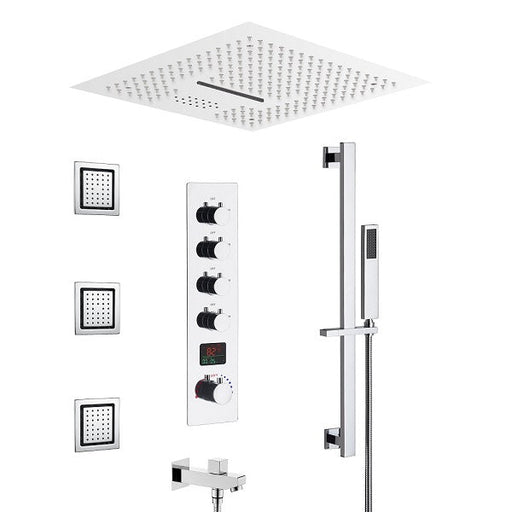 Cascada Showers 16" LED Luxurious Cascada Amalfi Shower System - Main Product Image
