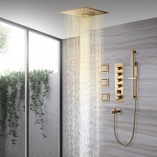 Cascada Amalfi 16” LED Shower System - Side View