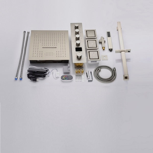 Cascada Amalfi Luxury 16” LED Shower System - Close-Up