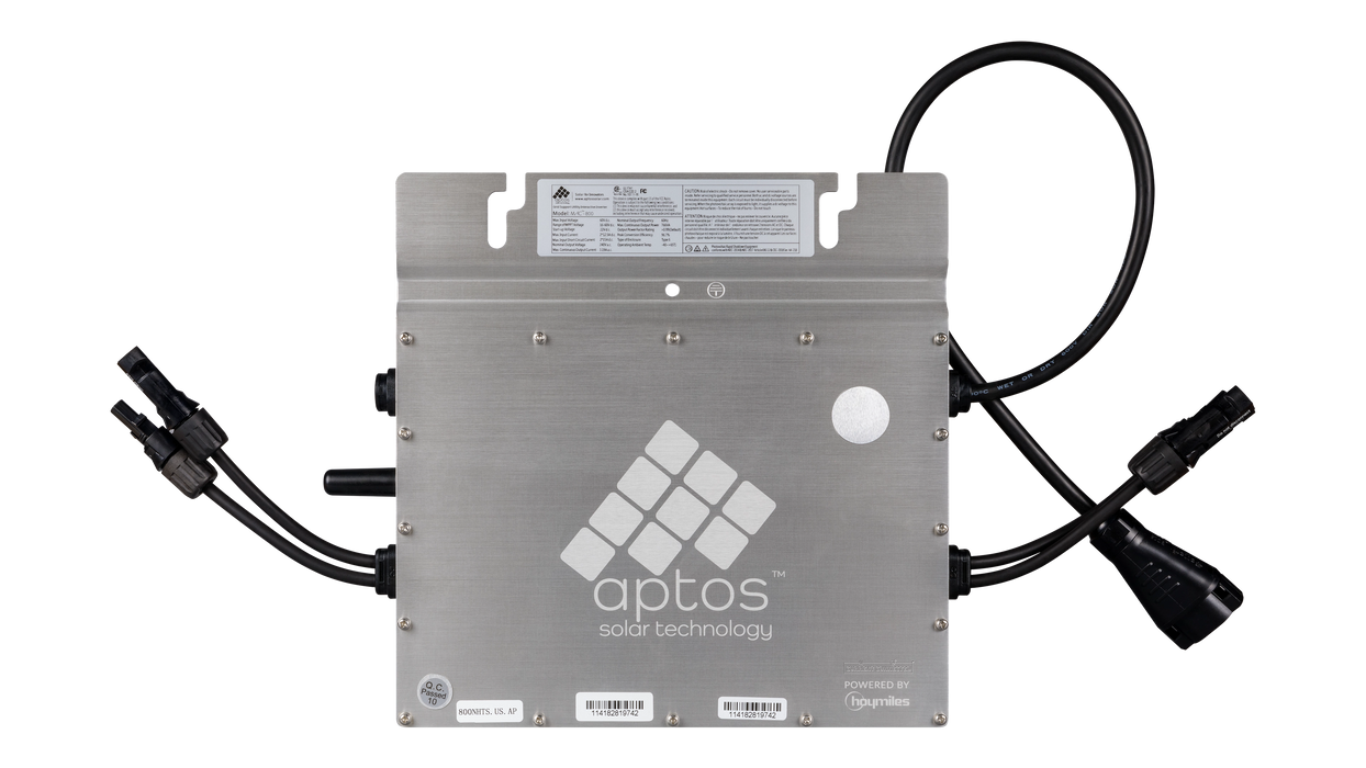 Aptos MAC-800 Microinverter, UL 1741 Dual Solar Panel Microinverter Module up to 800W, IP67 NEMA6 - Urban Supply Inc