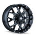 Mayhem 8015 Warrior 20x9 Gloss Black Milled wheel front view