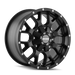 Mayhem 8015 Warrior Matte Black 20 inch wheel angled view