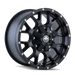 Mayhem 8015 Warrior 20x9 Matte Black wheel front view