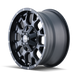 Mayhem 8015 Warrior Matte Black wheel profile view showing 18mm offset