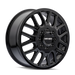 Mayhem 8107D COGENT DUALLY 17x6.5 Gloss Black wheel front view