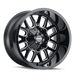 Mayhem 8107 COGENT 20x9 Gloss Black Milled wheel front view