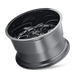 Mayhem 8107 COGENT Gloss Black Milled wheel profile view showing 0mm offset