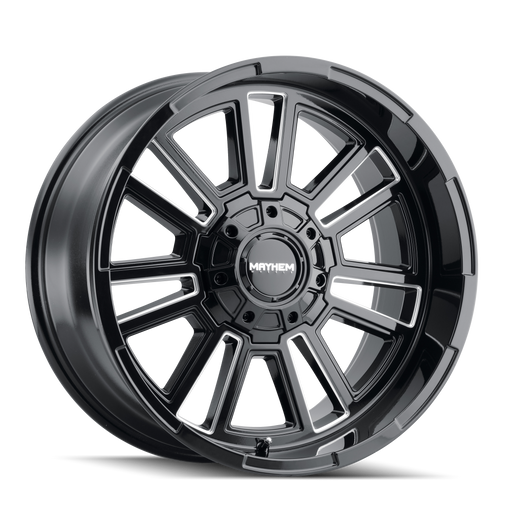 Mayhem APOLLO Gloss Black Milled Wheel 1