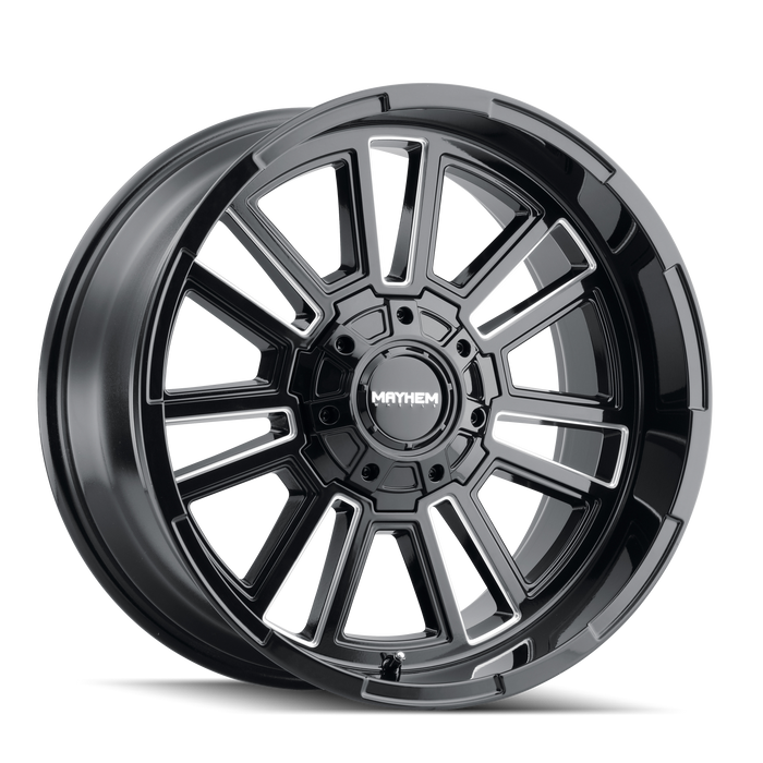 Mayhem APOLLO Gloss Black Milled Wheel 1